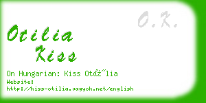 otilia kiss business card